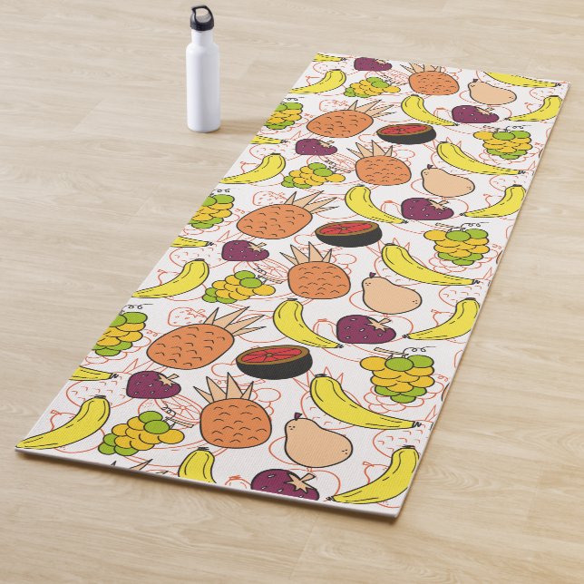 Fruit seamless pattern | Fruit surface pattern 50 Yoga Mat (In Situ)