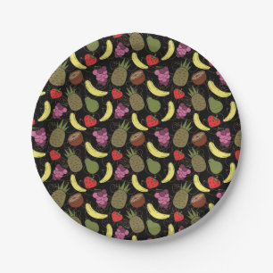 Fruit seamless pattern Fruit surface pattern 51 Paper Plate