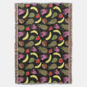 Fruit seamless pattern Fruit surface pattern 51 Throw Blanket