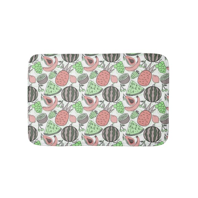 Fruit seamless pattern | Fruit surface pattern 53 Bath Mat (Front)