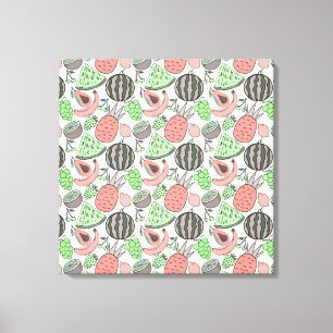 Fruit seamless pattern Fruit surface pattern 53 Canvas Print