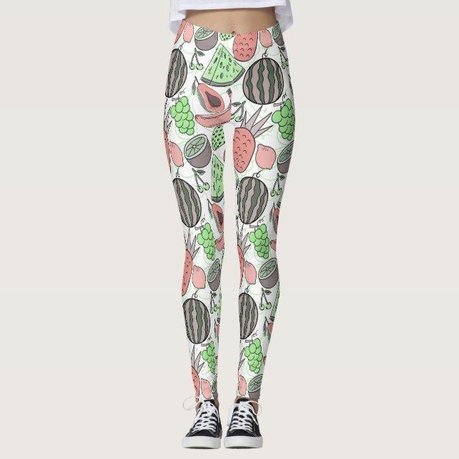 Fruit seamless pattern | Fruit surface pattern 53 Leggings (Front)