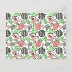 Fruit seamless pattern   Fruit surface pattern 53 Postcard