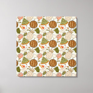 Fruit seamless pattern   Fruit surface pattern 54 Canvas Print