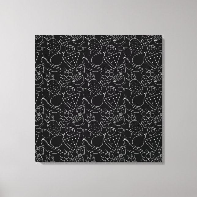 Fruit seamless pattern | Fruit surface pattern 55 Canvas Print (Front)