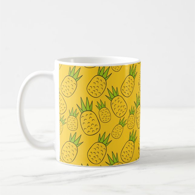 Fruit seamless pattern | Fruit surface pattern 56 Coffee Mug (Left)