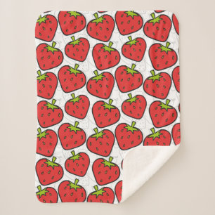 Fruit seamless pattern   Fruit surface pattern 60 Sherpa Blanket