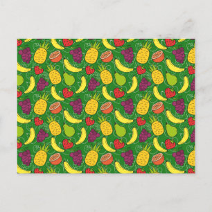 Fruit seamless pattern Fruit surface pattern 7 Postcard