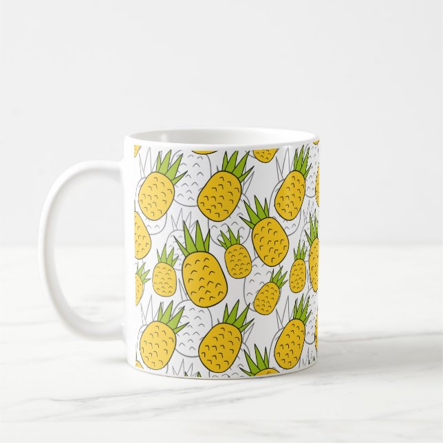 Fruit seamless pattern | Fruit surface pattern 9 Coffee Mug (Left)