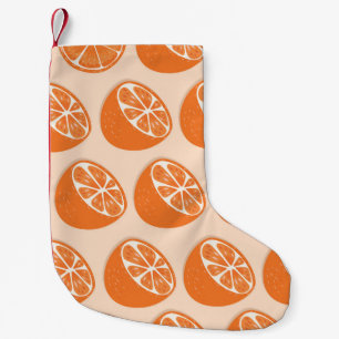 Fruit Seamless Pattern. Small Christmas Stocking