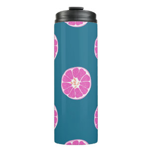 Fruit seamless pattern with orange. abstract,art,b thermal tumbler