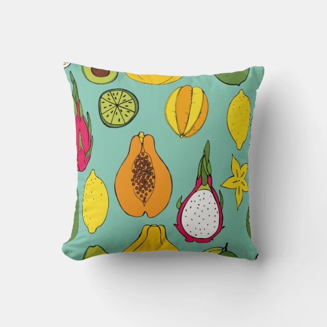 Fruit. Seamless vintage pattern Cushion (Front)