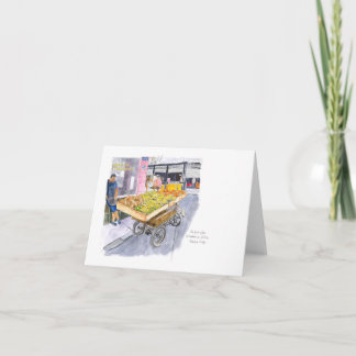 Fruit Seller in Old Havana, Cuba Card