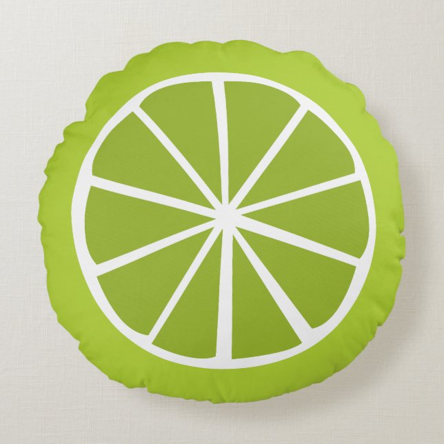 Fruit slice design round cushion (Front)