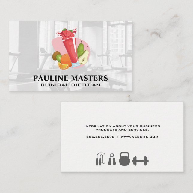 Fruit Smoothies | Gym Appointment Card (Front/Back)