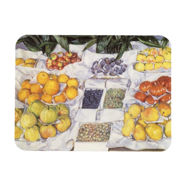 Fruit Stand by Gustave Caillebotte, Vintage Art Magnet (Horizontal)