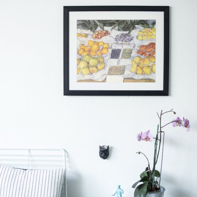Fruit Stand by Gustave Caillebotte, Vintage Art Poster (Creator Uploaded)