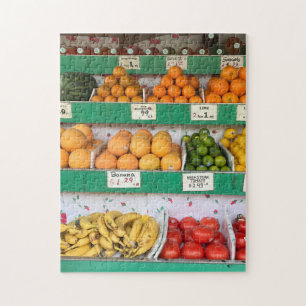 Fruit Stand, Columbus Avenue, New York City, NYC Jigsaw Puzzle