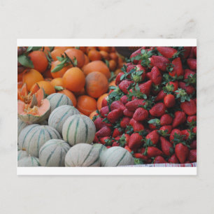 Fruit stand postcard