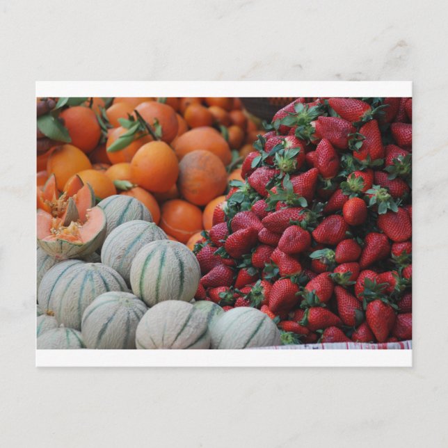 Fruit stand postcard (Front)