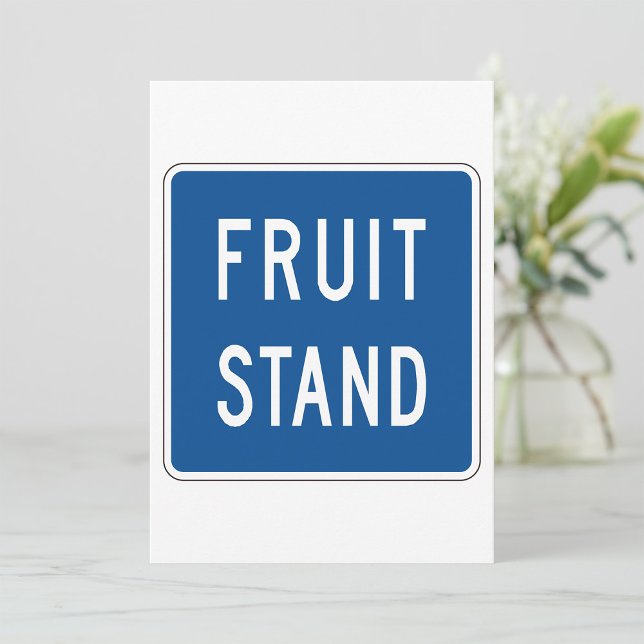 Fruit Stand Road Sign Invitation (Creator Uploaded)