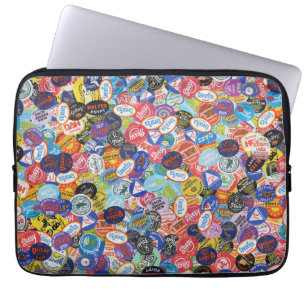 Fruit Sticker Montage Pattern Laptop Sleeve