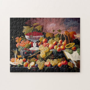 Fruit Still Life in a Landscape Jigsaw Puzzle