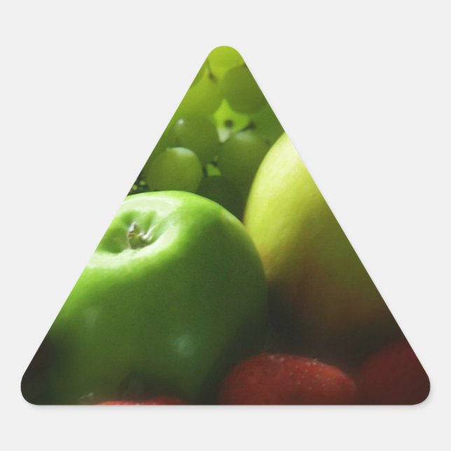 Fruit Still Life Triangle Sticker (Front)