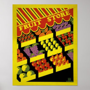 Fruit Store- WPA Poster -