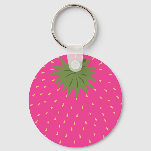 Fruit Strawberry Key Ring (Front)