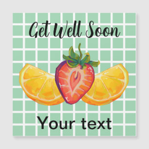 Fruit, Strawberry, Oange, Get Well Soon