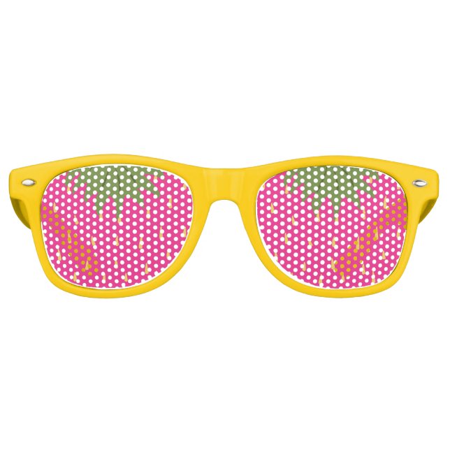 Fruit Strawberry Retro Sunglasses (Front)