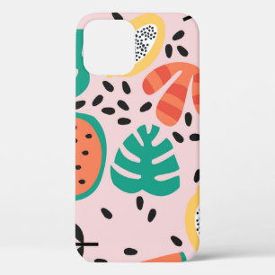 Fruit Stylish: Vintage Pattern Design. iPhone 12 Case