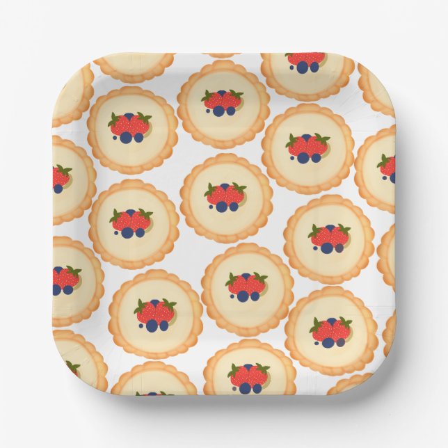Fruit Tart Paper Plate (Front)