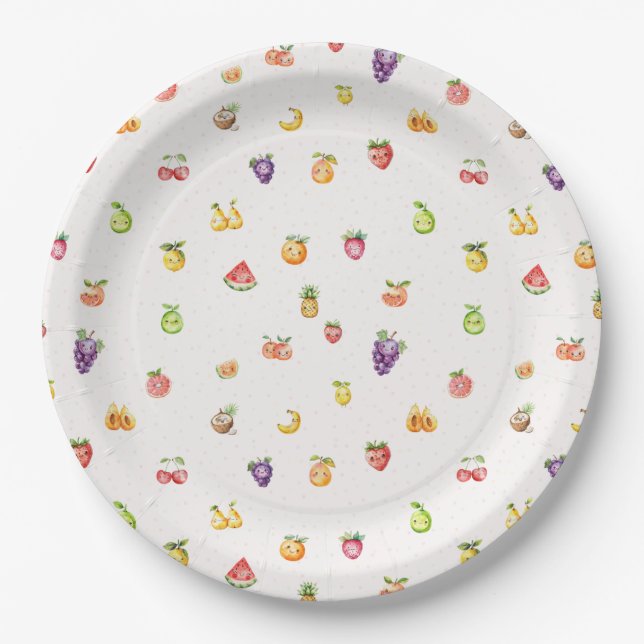 Fruit Themed Paper Plate (Front)