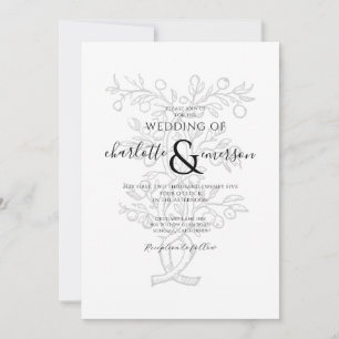 Fruit Tree Branch Wedding  Invitation
