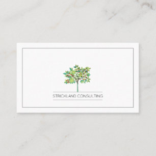 Fruit Tree Financial Consultant Wealth Management Business Card