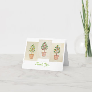 Fruit Tree Trio thank you card