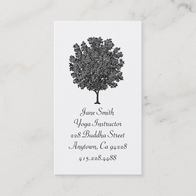 Fruit Tree Yoga Business Card (Front)