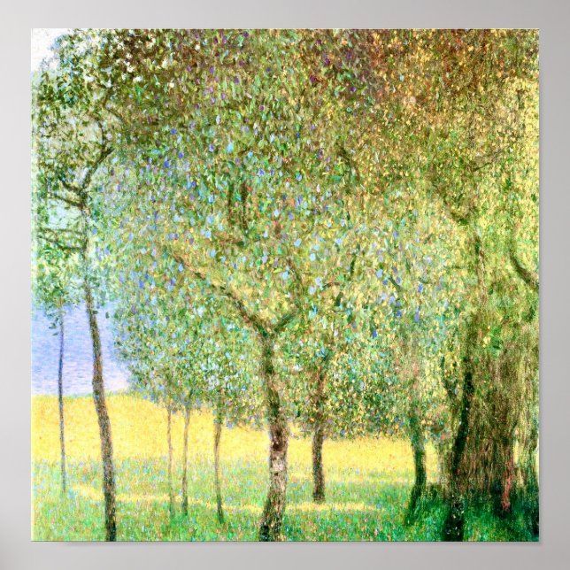 Fruit Trees by Gustav Klimt Poster (Front)