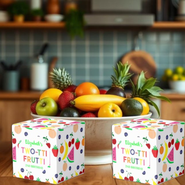 Fruit Two-tti Frutti 2nd Birthday Favour Box (Creator Uploaded)