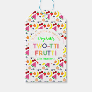 Fruit Two-tti Frutti 2nd Birthday Gift Tags
