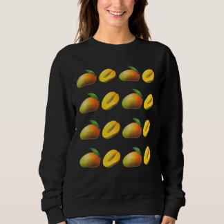 Fruit Vegans Mango Pattern Fruitarian Mango Sweatshirt