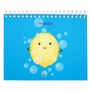 Fruit, vegetable and plant cartoon calendar