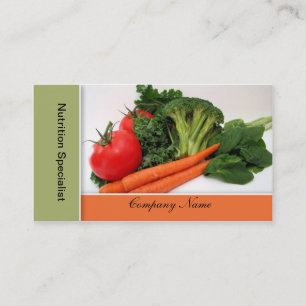 Fruit - Vegetable Business Cards - Border