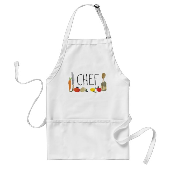 fruit vegetable utensils cooking apron (Front)