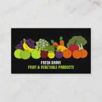 Fruit & Vegetables, Greengrocers Business Card