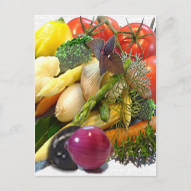 FRUIT & VEGETABLES POSTCARD (Front)