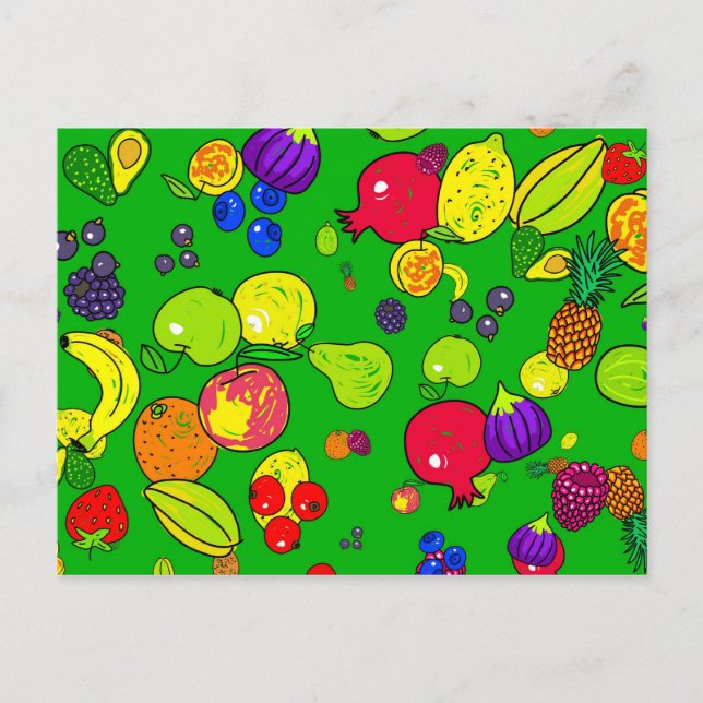 Fruit Wallpaper Postcard (Front)