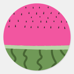Fruit Watermelon Classic Round Sticker